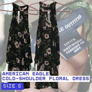 Keyhole Cold Shoulder AE Floral Dress